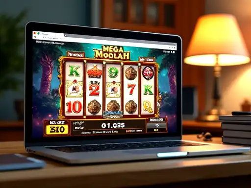 Mega Moolah pokie artwork at The Clubhouse Casino