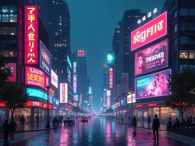 Neon Rush: Cyberpunk pokie artwork at The Clubhouse Casino