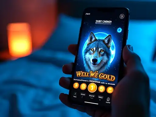 Wolf Gold pokie artwork at The Clubhouse Casino